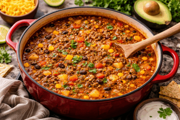 Mexican Thick and Hearty Taco Soup